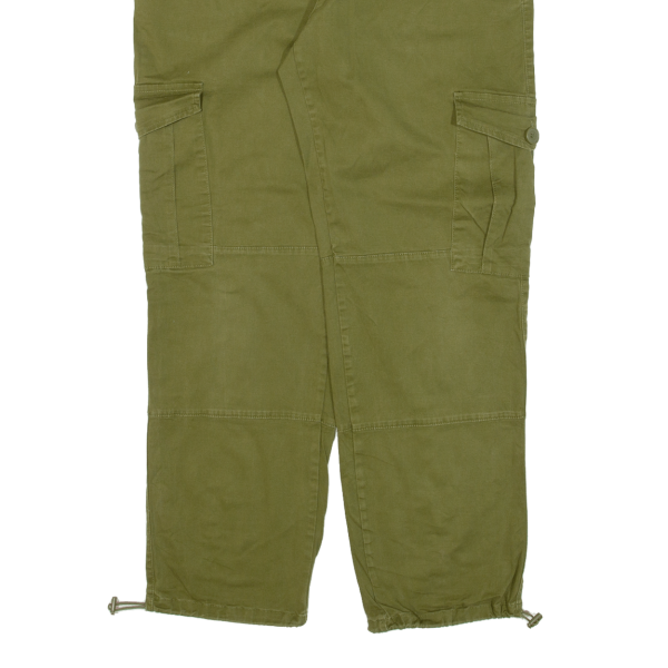 Cargo Womens Trousers Green Regular Tapered W31 L27 Online