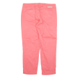 CALVIN KLEIN JEANS Womens Trousers Pink Regular Straight W32 L25 Supply