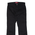 DICKIES Workwear Womens Trousers Black Slim Bootcut W28 L26 Hot on Sale