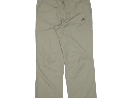 ADIDAS Womens Trousers Green Loose Straight W32 L29 Hot on Sale