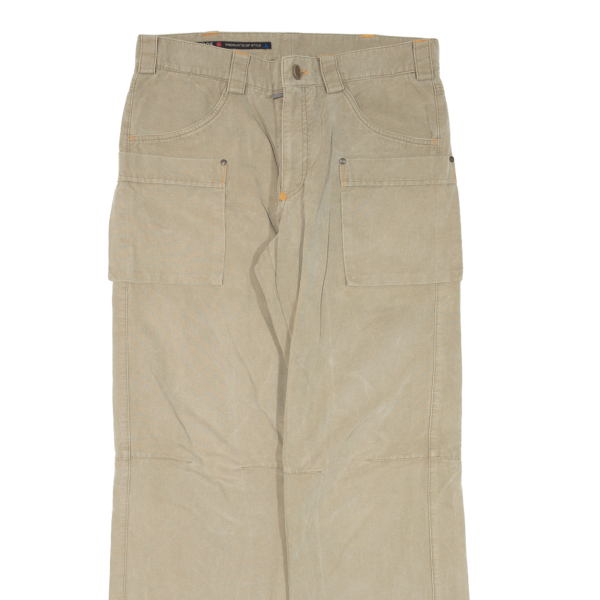 A PROPOS Cargo Womens Trousers Beige Relaxed Straight W33 L31 Sale