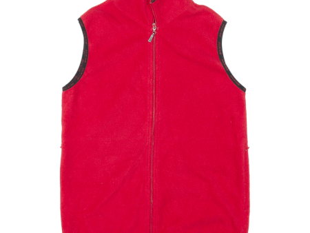 DKNY Active Boys Fleece Gilet Red L on Sale