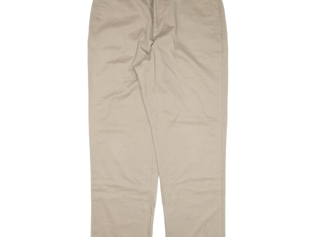 DOCKERS D4 Mens Trousers Beige Relaxed Straight W36 L32 For Discount