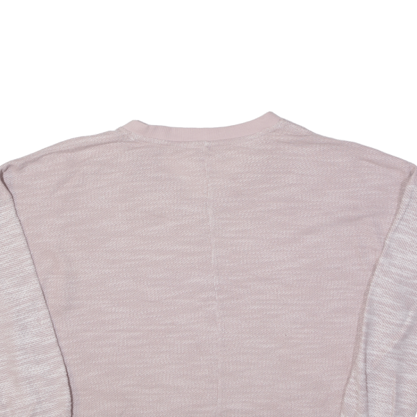 CALVIN KLEIN Knit Cropped Womens Sweatshirt Pink V-Neck M Sale