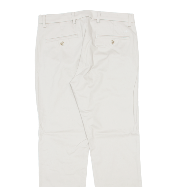 DOCKERS Flex Comfort Khaki Mens Trousers Cream Slim Straight W32 L30 Hot on Sale