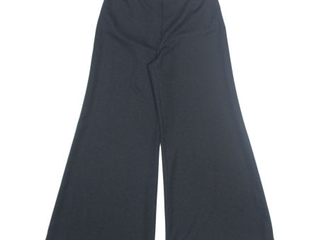 Womens Trousers Black Relaxed Wide-Leg W28 L29 For Sale