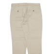 DOCKERS Athletic Fit Khaki Mens Trousers Beige Regular Straight W34 L32 For Discount