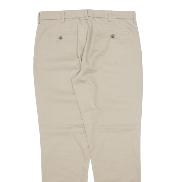 DOCKERS Athletic Fit Khaki Mens Trousers Beige Regular Straight W34 L32 For Discount