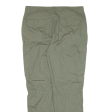 CHICOREE Cargo Womens Trousers Green Regular Tapered W33 L29 Sale