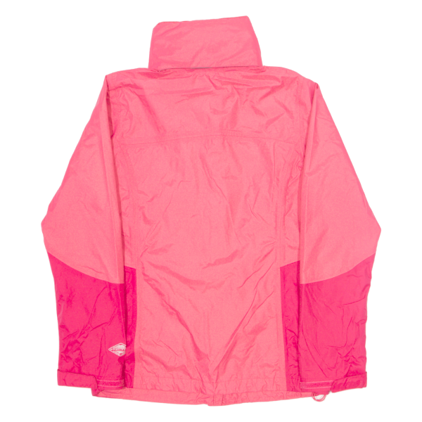 COLUMBIA Womens Rain Jacket Pink Nylon S Online