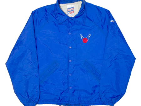 CLUB 21 Bowling Mens Coach Jacket Blue 90s M Supply