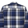 C&A Mens Heavy Shirt Blue Plaid Long Sleeve M Online Sale