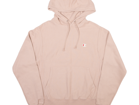 CHAMPION REVERSE WEAVE Mens Pink Hoodie S Hot on Sale