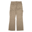 Cargo Womens Trousers Brown Loose Flared W32 L34 Discount