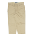 DOCKERS Flex Comfort Khaki Mens Trousers Beige Slim Tapered W30 L32 Cheap