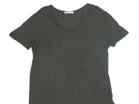 ALEXANDER WANG T-Shirt Green Short Sleeve Womens L Online Sale