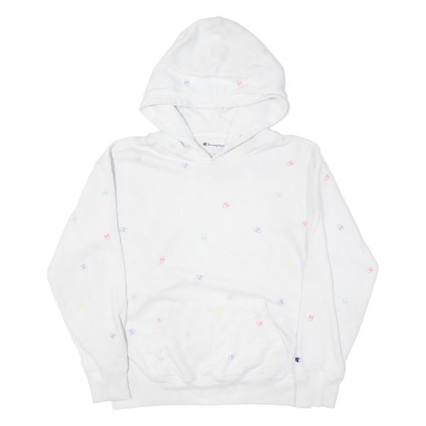 CHAMPION Boys White Hoodie XL For Sale