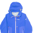 COLUMBIA Womens Rain Jacket Blue Nylon Hooded M For Discount