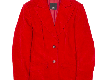 BERRI Womens Corduroy Jacket Red S on Sale