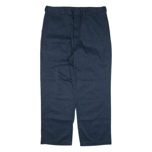 DICKIES Workwear Mens Trousers Blue Regular Straight W37 L30 Online Sale