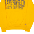 CHAMPION Lake Superior State University Mens Sweatshirt Yellow 1 4 Zip USA XS Online now