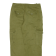 Cargo Womens Trousers Green Regular Tapered W31 L27 Online