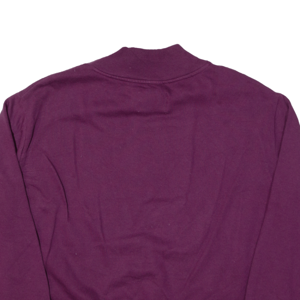 CHAMPION Womens Sweatshirt Purple High Neck L Online now