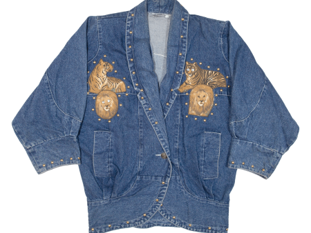 DESIGNS LIMITED Womens Denim Jacket Blue S Supply