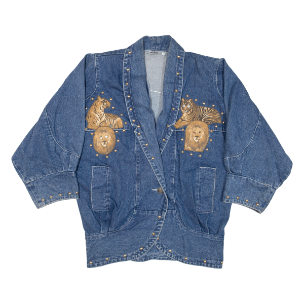 DESIGNS LIMITED Womens Denim Jacket Blue S Supply