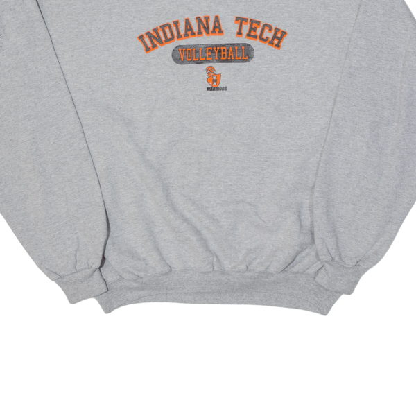 CHAMPION Indiana Tech Warriors Volleyball Womens Sweatshirt Grey USA XL Online Hot Sale