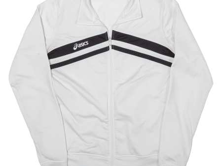 ASICS Womens Track Jacket White S on Sale