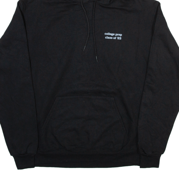 CHAMPION The College Preparatory School Mens Black Hoodie USA L Fashion