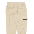 Cargo Womens Trousers Beige Regular Tapered W31 L26 Discount