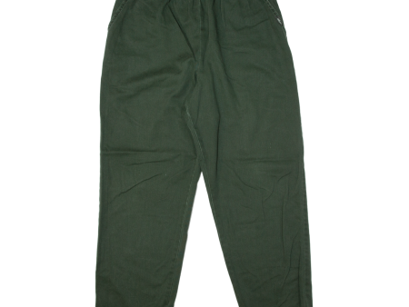 CHIC Womens Trousers Green Regular Tapered 90s W26 L27 Hot on Sale