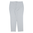 ZARA Check Womens Trousers Grey Regular Tapered W30 L27 on Sale