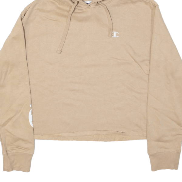 CHAMPION Cropped Womens Brown Hoodie M Sale