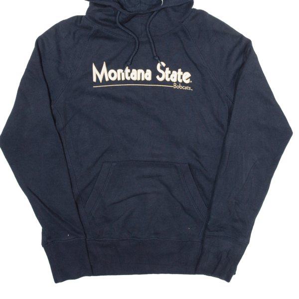 CHAMPION Montana State Bobcats Womens Blue Hoodie USA S Supply