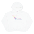 CHAMPION Womens White Hoodie L Fashion