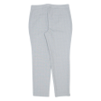 ZARA Check Womens Trousers Grey Regular Tapered W30 L27 on Sale