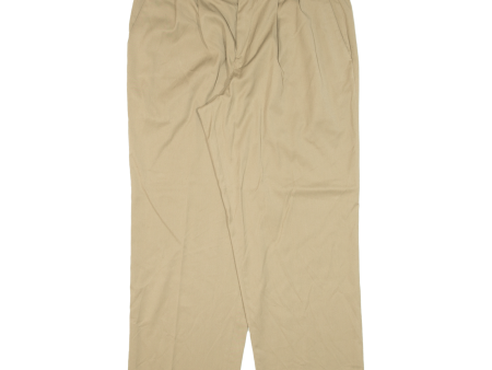 DOCKERS Mens Trousers Beige Classic Straight W36 L30 Sale