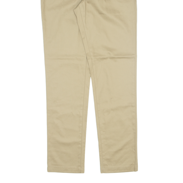 DOCKERS Flex Comfort Khaki Mens Trousers Beige Slim Tapered W30 L32 Cheap