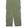 Cargo Girls Trousers Green Regular Straight W26 L30 Online now