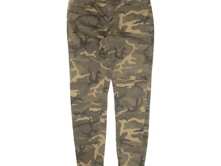 CLOCKHOUSE Camo Womens Trousers Green Slim Skinny W29 L29 Fashion