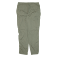 CHICOREE Cargo Womens Trousers Green Regular Tapered W33 L29 Sale