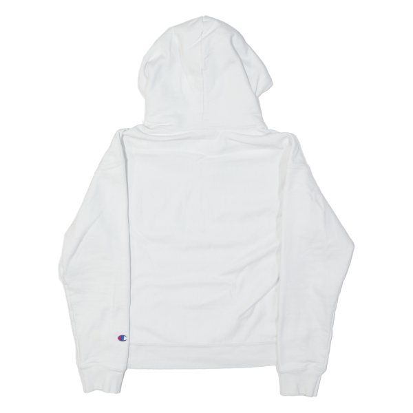 CHAMPION REVERSE WEAVE Womens White Hoodie S on Sale