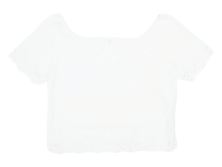 UNITED COLORS OF BENETTON Off The Shoulder Womens Top Cream M Sale