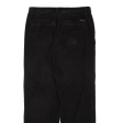 CALVIN KLEIN JEANS Womens Corduroy Trousers Black Regular Straight W34 L30 Sale