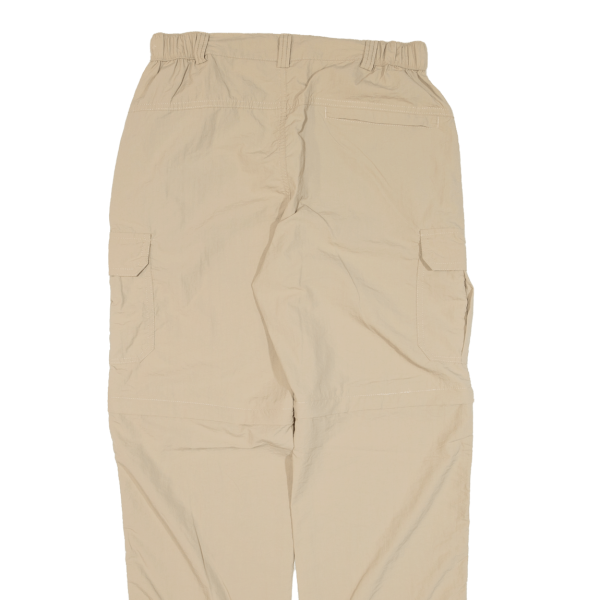 Cargo Zip-off Womens Trousers Beige Regular Straight W28 L28 Online Hot Sale