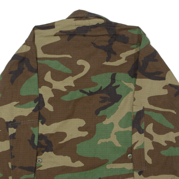 AMERICAN APPAREL, INC. Hot Weather Woodland Combat Mens Military Jacket Green Camouflage S Discount