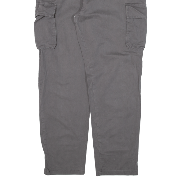 Cargo Womens Trousers Grey Regular Tapered W33 L28 on Sale